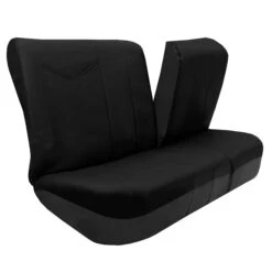 PU Leather Rome Seat Covers - Full Set Black(Pu Leather Rome Seat Covers Full Set Black) -FH Group PU009black010 split1