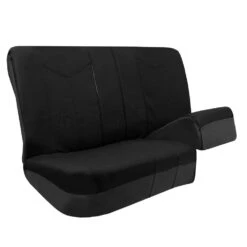 PU Leather Rome Seat Covers - Full Set Black(Pu Leather Rome Seat Covers Full Set Black) -FH Group PU009black010 split2