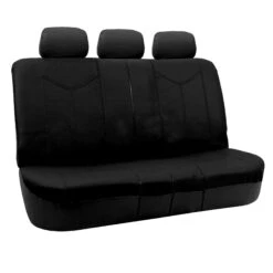 PU Leather Rome Seat Covers - Full Set Black(Pu Leather Rome Seat Covers Full Set Black) -FH Group PU009black013