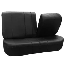 Royal PU Leather Seat Covers- Rear Black(Royal Pu Leather Seat Covers Rear Black) 15 Royal PU Leather Seat Covers- Rear Black(Royal Pu Leather Seat Covers Rear Black) -FH Group PU103black010 split1