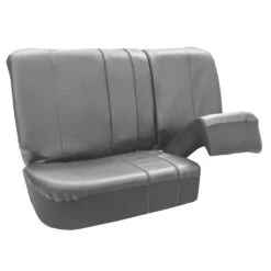 Royal PU Leather Seat Covers- Rear Gray(Royal Pu Leather Seat Covers Rear Gray) -FH Group PU103gray010 split2