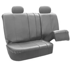 Royal PU Leather Seat Covers- Rear Gray(Royal Pu Leather Seat Covers Rear Gray) -FH Group PU103gray012 split2
