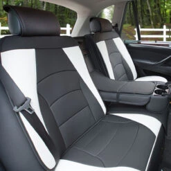 Ultra Comfort Deluxe Leatherette Seat Cushions - Full Set White(Ultra Comfort Deluxe Leatherette Seat Cushions Full Set White) -FH Group PU205115white 05