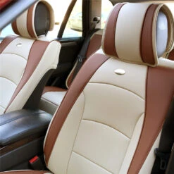 Ultra Comfort Deluxe Leatherette Seat Cushions - Front Set Beige / Tan(Ultra Comfort Deluxe Leatherette Seat Cushions Beige Tan) 7 Ultra Comfort Deluxe Leatherette Seat Cushions - Front Set Beige / Tan(Ultra Comfort Deluxe Leatherette Seat Cushions Beige Tan) -FH Group PU205beige115 01