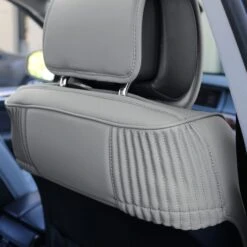 Ultra Comfort Deluxe Leatherette Seat Cushions - Front Set Gray(Ultra Comfort Deluxe Leatherette Seat Cushions Gray) -FH Group PU205solidgray detail02