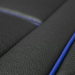 Futuristic Faux Leather Seat Cushions - Rear Bench Blue(Futuristic Faux Leather Seat Cushions Rear Bench Blue) -FH Group PU207 BlueCloseUp 01 e1572277665292