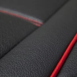 Futuristic Faux Leather Seat Cushions - Rear Bench Red(Futuristic Faux Leather Seat Cushions Rear Bench Red) -FH Group PU207 RedCloseUp 01 e1572277712430