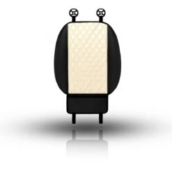 Faux Leather Seat Cushion Pad W/ Front Pocket - Front Set Beige(Faux Leather Seat Cushion Pad W Front Pocket Front Set Beige) 23 Faux Leather Seat Cushion Pad W/ Front Pocket - Front Set Beige(Faux Leather Seat Cushion Pad W Front Pocket Front Set Beige) -FH Group PU211102 beige whitebackground retouch 1 e1562856735794