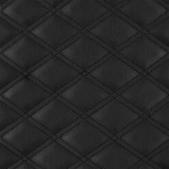 Faux Leather Seat Cushion Pad W/ Front Pocket - Front Set Black(Faux Leather Seat Cushion Pad W Front Pocket Front Set Black) -FH Group PU211102 black texture retouch 2