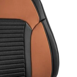 Tour19 Faux Leather 3D Mesh Seat Cushions - Front Set Brown(Tour19 Faux Leather 3d Mesh Seat Cushions Front Set Brown) -FH Group PU219 brown CLOSE side2