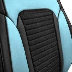 Tour19 Faux Leather 3D Mesh Seat Cushions - Front Set Blue(Tour19 Faux Leather 3d Mesh Seat Cushions Front Set Blue) 10 Tour19 Faux Leather 3D Mesh Seat Cushions - Front Set Blue(Tour19 Faux Leather 3d Mesh Seat Cushions Front Set Blue) -FH Group PU219 lightblue CLOSE