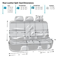 Royal Mix Seat Covers - Rear Black(Royal Mix Seat Covers Rear Black) -FH Group Rear Bench Dimensions e1568915072422 22801e11 f5ab 4d53 8c62 26ddeabfe2e0
