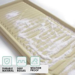 Heavy-Duty Faux Leather Cargo Mat -Universal-fit For Large SUVs And Vans - Beige(Heavy Duty Faux Leather Cargo Mat Universal Fit For Large Suvs And Vans Beige) -FH Group TM15025 beige 4