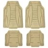 Sleek Linear Car Floor Mats - Full Set Beige(Sleek Linear Car Floor Mats Full Set Beige)