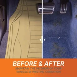 Sleek Linear Car Floor Mats - Full Set Beige(Sleek Linear Car Floor Mats Full Set Beige) 12 Sleek Linear Car Floor Mats - Full Set Beige(Sleek Linear Car Floor Mats Full Set Beige) -FH Group TM9001 beige 5