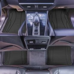 Sleek Linear Car Floor Mats - Full Set Black(Copy Of Sleek Linear Car Floor Mats Full Set Black) -FH Group TM9001 black 3