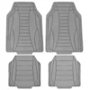 Sleek Linear Car Floor Mats - Full Set Gray(Sleek Linear Car Floor Mats Full Set Gray)