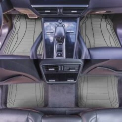 Sleek Linear Car Floor Mats - Full Set Gray(Sleek Linear Car Floor Mats Full Set Gray) -FH Group TM9001 gray 3