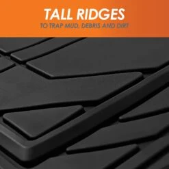 Bold Geometric Car Floor Mats - Full Set Beige(Bold Geometric Car Floor Mats Full Set Beige) -FH Group TM9002 beige 6