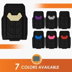 Bold Geometric Car Floor Mats - Full Set Beige(Bold Geometric Car Floor Mats Full Set Beige) -FH Group TM9002 beige 8