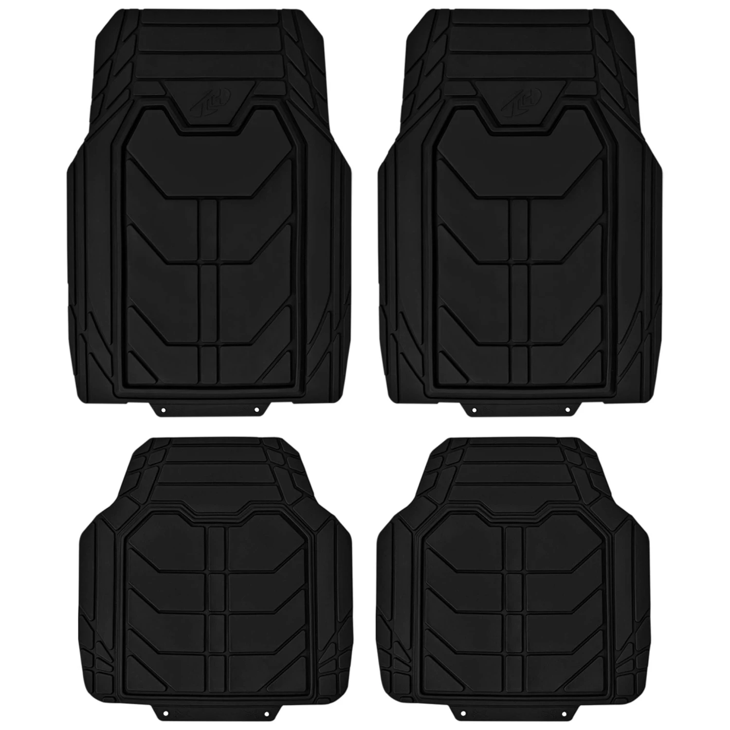 Bold Geometric Car Floor Mats - Full Set Black(Bold Geometric Car Floor Mats Full Set Black) 1 Bold Geometric Car Floor Mats - Full Set Black(Bold Geometric Car Floor Mats Full Set Black)