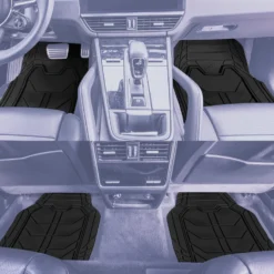 Bold Geometric Car Floor Mats - Full Set Black(Bold Geometric Car Floor Mats Full Set Black) 10 Bold Geometric Car Floor Mats - Full Set Black(Bold Geometric Car Floor Mats Full Set Black) -FH Group TM9002 black 3