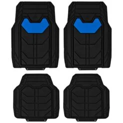 Bold Geometric Car Floor Mats - Full Set Blue(Bold Geometric Car Floor Mats Full Set Blue)