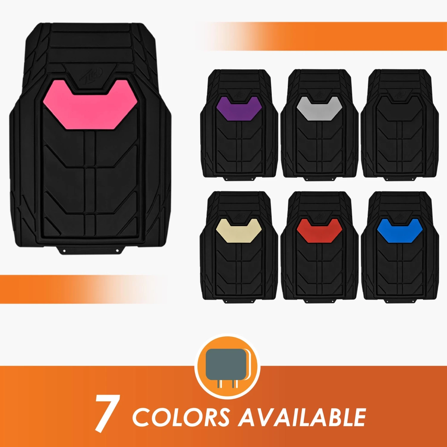 Bold Geometric Car Floor Mats - Full Set Pink(Bold Geometric Car Floor Mats Full Set Pink) 8 Bold Geometric Car Floor Mats - Full Set Pink(Bold Geometric Car Floor Mats Full Set Pink) - Image 8