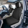 Grande70 Luxe Faux Leather Car Seat Covers With Sleek Pattern - Front Set Black(Grande70 Luxe Faux Leather Car Seat Covers With Sleek Pattern Front Set Black)