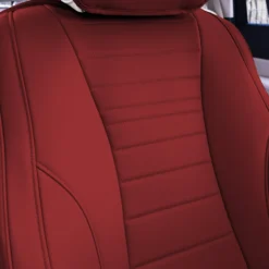 Grande70 Luxe Faux Leather Car Seat Covers With Sleek Pattern - Front Set Burgundy(Grande70 Luxe Faux Leather Car Seat Covers With Sleek Pattern Front Set Burgundy) 9 Grande70 Luxe Faux Leather Car Seat Covers With Sleek Pattern - Front Set Burgundy(Grande70 Luxe Faux Leather Car Seat Covers With Sleek Pattern Front Set Burgundy) -FH Group TP70001 burgundy 3