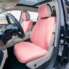 Grande70 Luxe Faux Leather Car Seat Covers With Sleek Pattern - Front Set Pink(Grande70 Luxe Faux Leather Car Seat Covers With Sleek Pattern Front Set Pink)