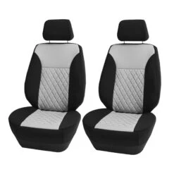Ultraflex Neoprene Diamond Patterned Seat Covers - Front Set Gray(Neoprene Ultraflex Diamond Patterned Seat Covers Front Set Gray)