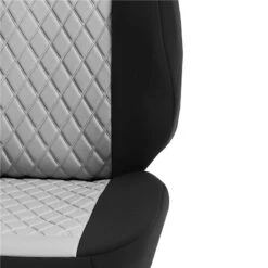 Ultraflex Neoprene Diamond Patterned Seat Covers - Front Set Gray(Neoprene Ultraflex Diamond Patterned Seat Covers Front Set Gray) -FH Group car seat cover fb092 gray 5