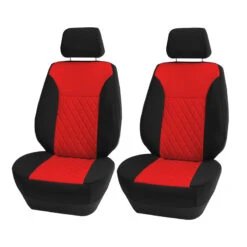 Ultraflex Neoprene Diamond Patterned Seat Covers - Front Set Red(Neoprene Ultraflex Diamond Patterned Seat Covers Front Set Red)