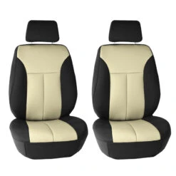 Ultraflex Neoprene Seat Covers - Front Set Beige / Black(Neoprene Ultraflex Seat Covers Front Set Beige Black)