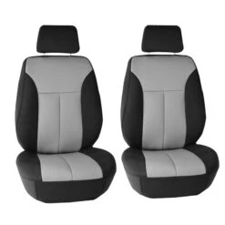 Ultraflex Neoprene Seat Covers - Front Set Gray / Black(Neoprene Ultraflex Seat Covers Front Set Gray Black)