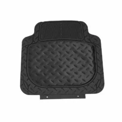 Trimmable ClimaProof High Quality Metallic Non-Slip Rubber Floor Mats - Full Set Black(Trimmable Climaproof High Quality Metallic Non Slip Rubber Floor Mats Full Set Black) -FH Group f11315 black rear v2 e1567544078387