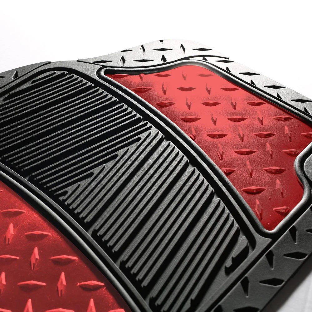 Trimmable ClimaProof High Quality Metallic Non-Slip Rubber Floor Mats - Full Set Red(Trimmable Climaproof High Quality Metallic Non Slip Rubber Floor Mats Full Set Red) 5 Trimmable ClimaProof High Quality Metallic Non-Slip Rubber Floor Mats - Full Set Red(Trimmable Climaproof High Quality Metallic Non Slip Rubber Floor Mats Full Set Red) - Image 5