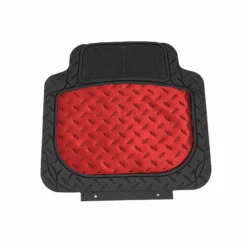 Trimmable ClimaProof High Quality Metallic Non-Slip Rubber Floor Mats - Full Set Red(Trimmable Climaproof High Quality Metallic Non Slip Rubber Floor Mats Full Set Red) 10 Trimmable ClimaProof High Quality Metallic Non-Slip Rubber Floor Mats - Full Set Red(Trimmable Climaproof High Quality Metallic Non Slip Rubber Floor Mats Full Set Red) -FH Group f11315 red rear v2