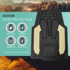 High Quality Rubber Floor Mats - Full Set Beige(High Quality Rubber Floor Mats Full Set Beige) -FH Group f11329 beige 4