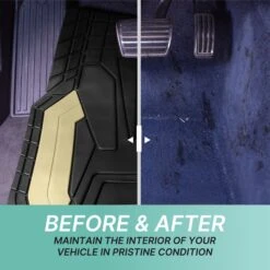 High Quality Rubber Floor Mats - Full Set Beige(High Quality Rubber Floor Mats Full Set Beige) -FH Group f11329 beige 5