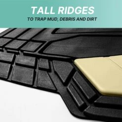 High Quality Rubber Floor Mats - Full Set Beige(High Quality Rubber Floor Mats Full Set Beige) -FH Group f11329 beige 6
