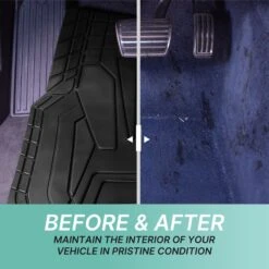 High Quality Rubber Floor Mats - Full Set Black(High Quality Rubber Floor Mats Full Set Black 1) 12 High Quality Rubber Floor Mats - Full Set Black(High Quality Rubber Floor Mats Full Set Black 1) -FH Group f11329 black 5