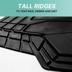 High Quality Rubber Floor Mats - Full Set Black(High Quality Rubber Floor Mats Full Set Black 1) 13 High Quality Rubber Floor Mats - Full Set Black(High Quality Rubber Floor Mats Full Set Black 1) -FH Group f11329 black 6