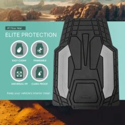 High Quality Rubber Floor Mats - Full Set Gray(Copy Of High Quality Rubber Floor Mats Full Set Gray) -FH Group f11329 gray 4