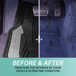 High Quality Rubber Floor Mats - Full Set Gray(Copy Of High Quality Rubber Floor Mats Full Set Gray) -FH Group f11329 gray 5