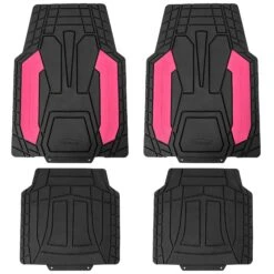 High Quality Rubber Floor Mats - Full Set Pink(High Quality Rubber Floor Mats Full Set Pink)