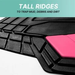 High Quality Rubber Floor Mats - Full Set Pink(High Quality Rubber Floor Mats Full Set Pink) 13 High Quality Rubber Floor Mats - Full Set Pink(High Quality Rubber Floor Mats Full Set Pink) -FH Group f11329 pink 6