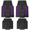 High Quality Rubber Floor Mats - Full Set Purple(High Quality Rubber Floor Mats Full Set Purple)