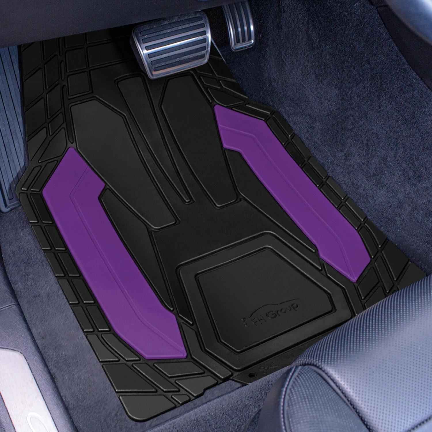 High Quality Rubber Floor Mats - Full Set Purple(High Quality Rubber Floor Mats Full Set Purple) 2 High Quality Rubber Floor Mats - Full Set Purple(High Quality Rubber Floor Mats Full Set Purple) - Image 2